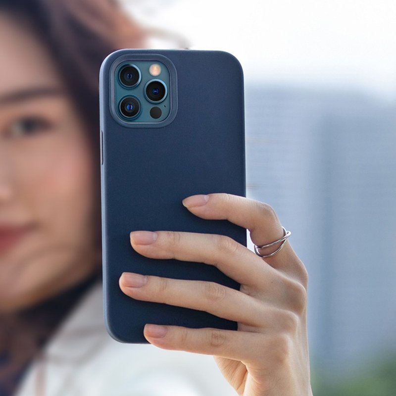 iPhone 12系列 LinoHue液态硅胶抗菌手机壳-蓝 - 手机壳/手机套 - 硅胶 蓝色