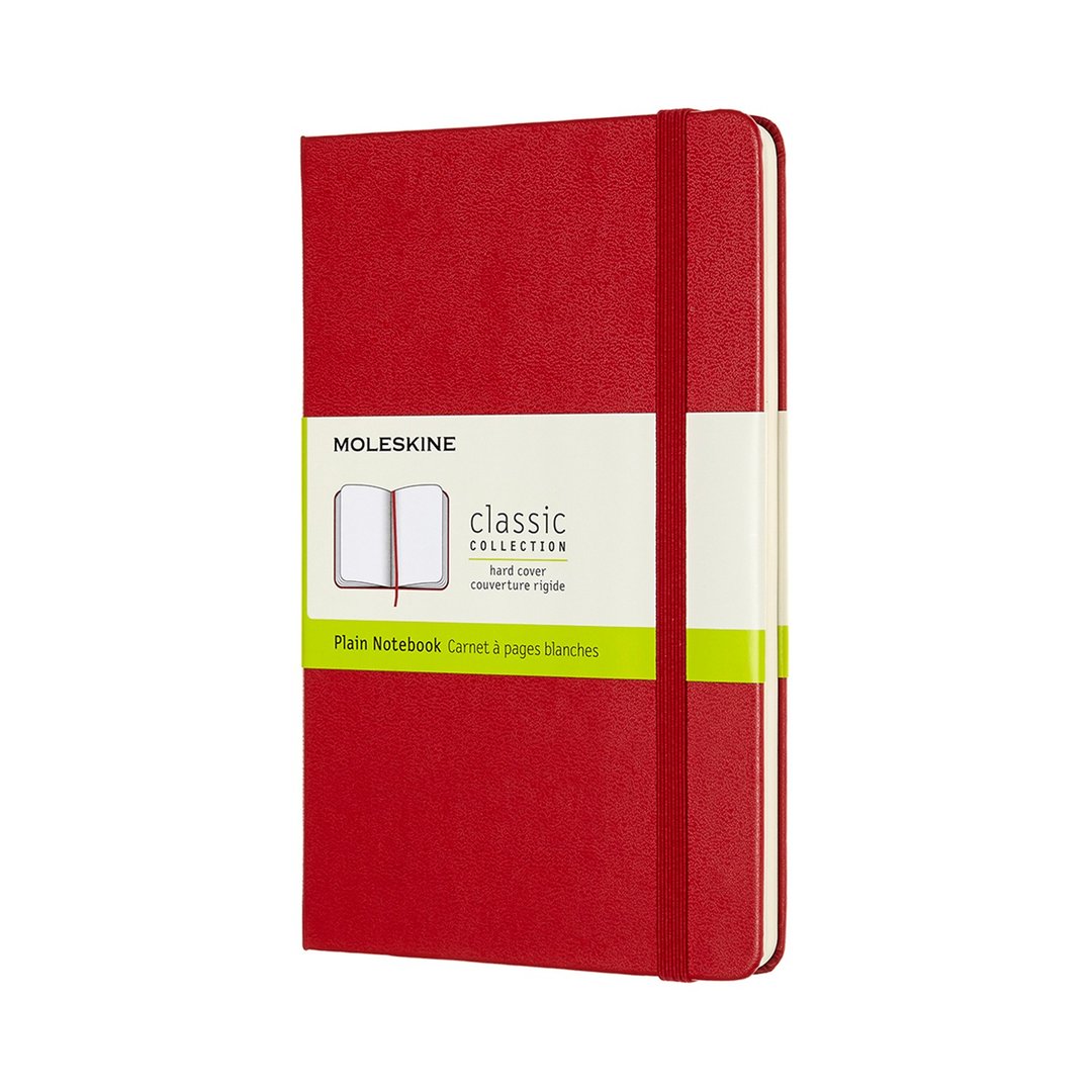_勿上架_MOLESKINE 经典硬壳笔记本 - M 型 - 空白红 - 烫金服务 - 笔记本/手帐 - 纸 红色