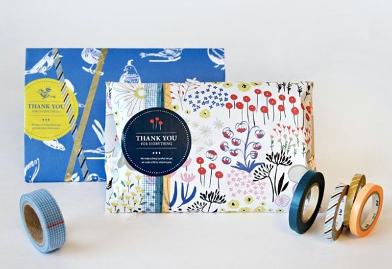 &Cabinet 礼物包装袋 / 信封 - 春天 - 包装材料 - 纸 蓝色