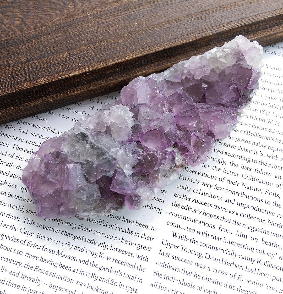 Fluorite 贵州产地 紫边萤石 天然矿石 原矿 - 摆饰 - 其他材质 