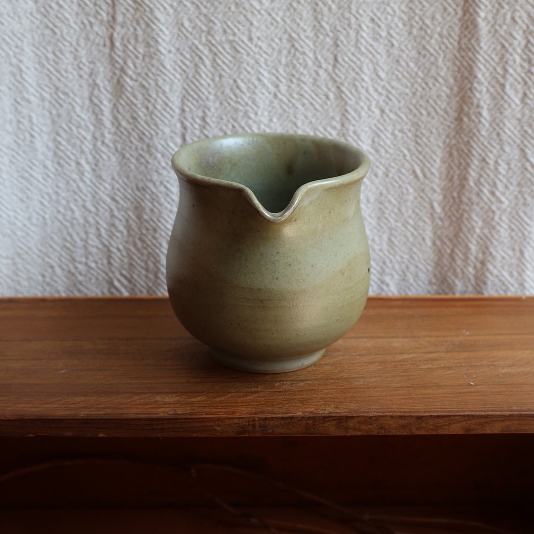 碧玉 柴烧陶茶海 公道杯 - 茶具/茶杯 - 陶 绿色