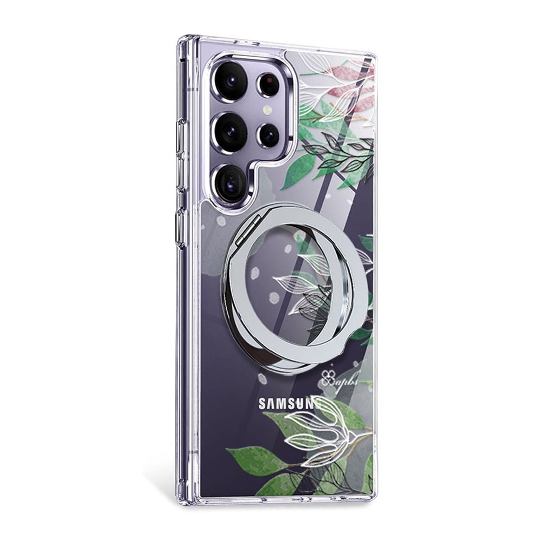 Samsung S26/S25/S24/A56 军规 360 旋转磁吸立架手机壳 - 风吹半夏 - 手机壳/手机套 - 其他材质 多色