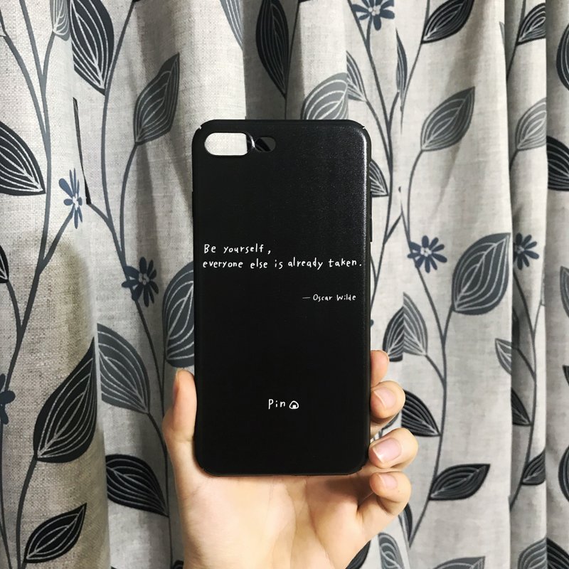 预购定制化礼物－【手写手绘文字手机壳】 - 手机壳/手机套 - 塑料 黑色