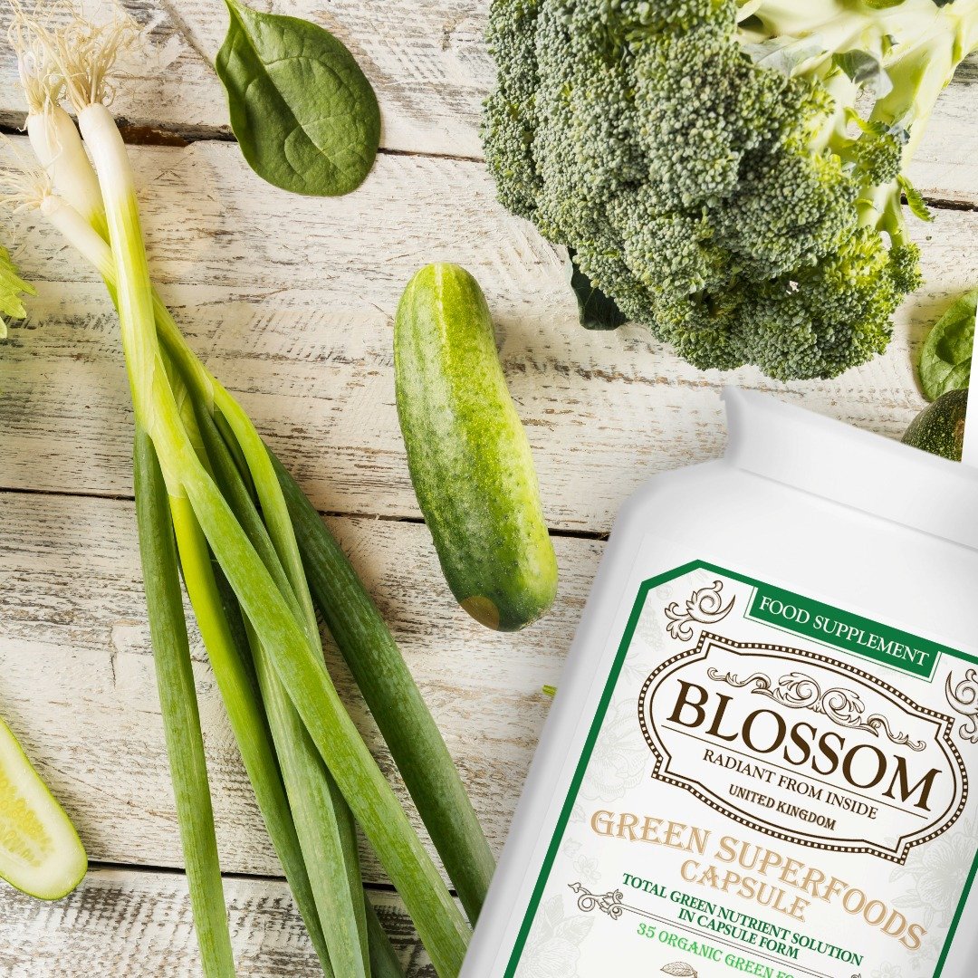 英国 Blossom Green Superfoods 绿色超级食物胶囊 (100 粒) - 健康/养生 - 浓缩/萃取物 绿色