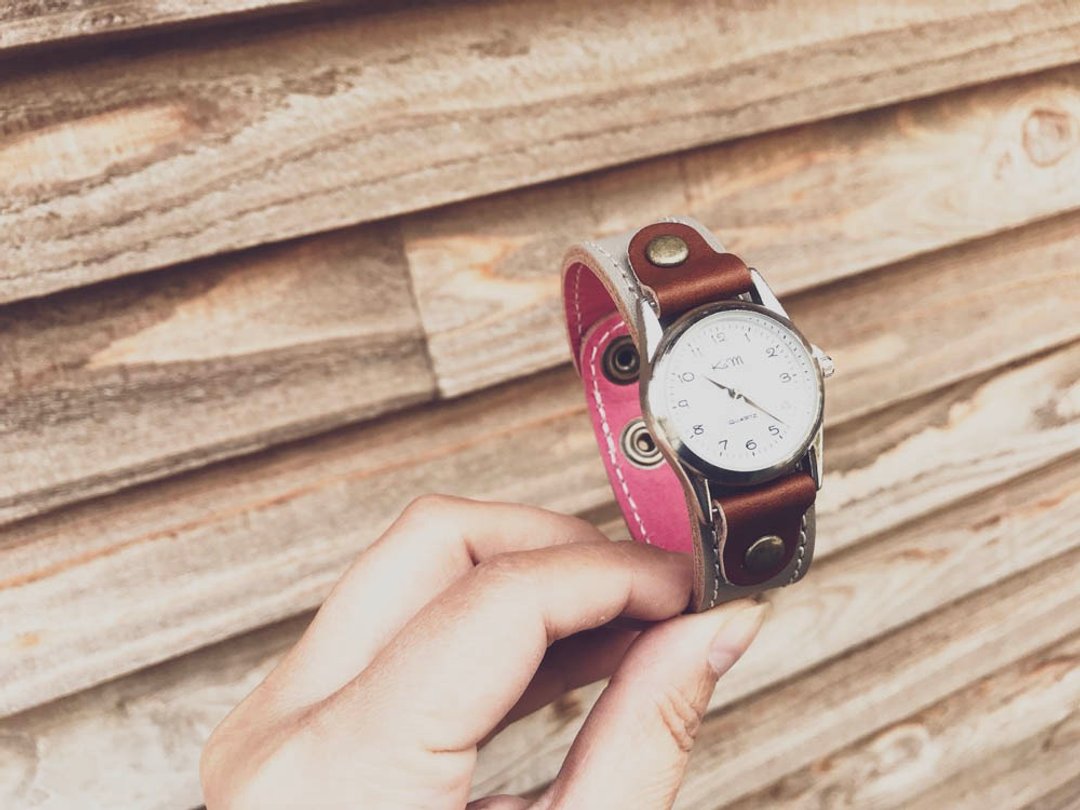 STITCH A watch that you want to wear every day Stitch Run Watch Unisex OK SRW-HPB-WA - 女表 - 真皮 灰色