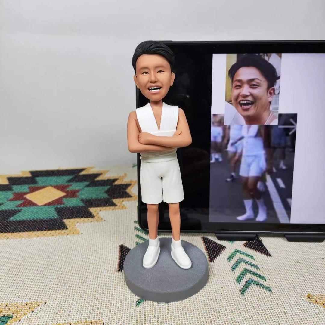 客制化人物公仔 人偶 3D人像画 似颜绘 肖像 定制 生日 纪念 跑步 - 玩偶/公仔 - 粘土 多色
