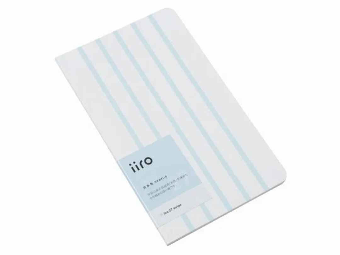 神户派计划 iiro 27 条纹 (浅水蓝色) - 笔记本/手帐 - 纸 蓝色