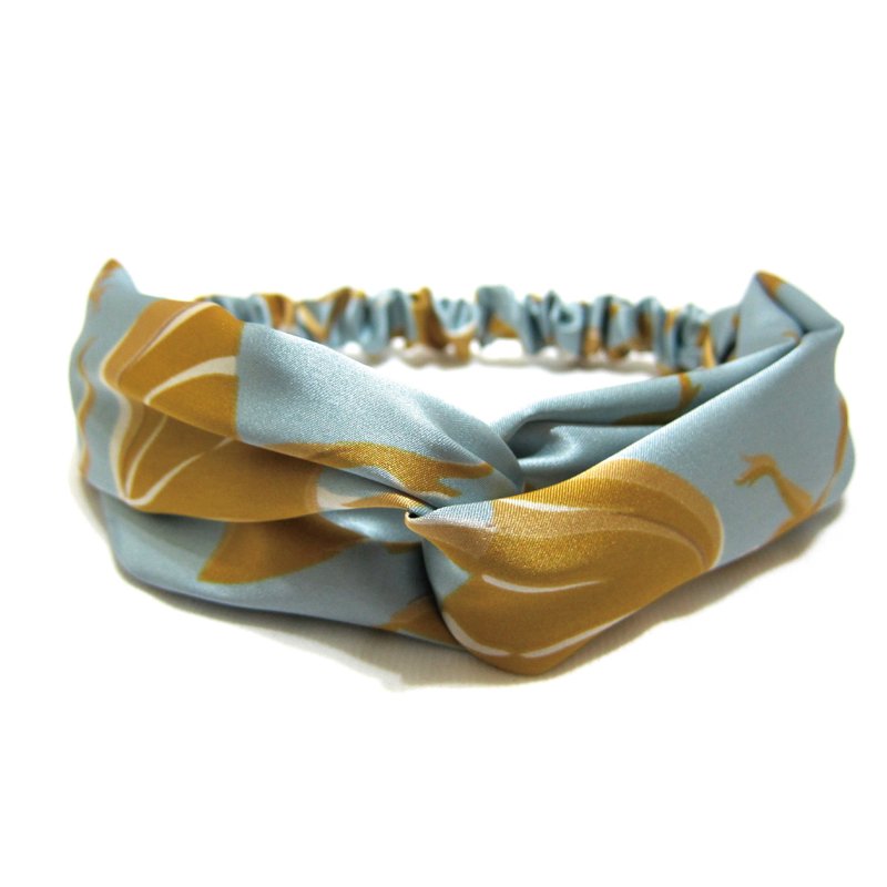 舞动奇迹 松紧带 发带 好烦小姐 - 发饰 - 丝．绢 蓝色