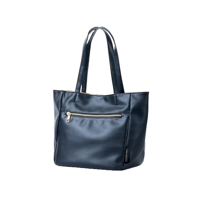 Legato Largo URBAN 柔软 PU 人造皮革实用单肩手提托特包 LH-X0282 - 手提包/手提袋 - 人造皮革 黑色