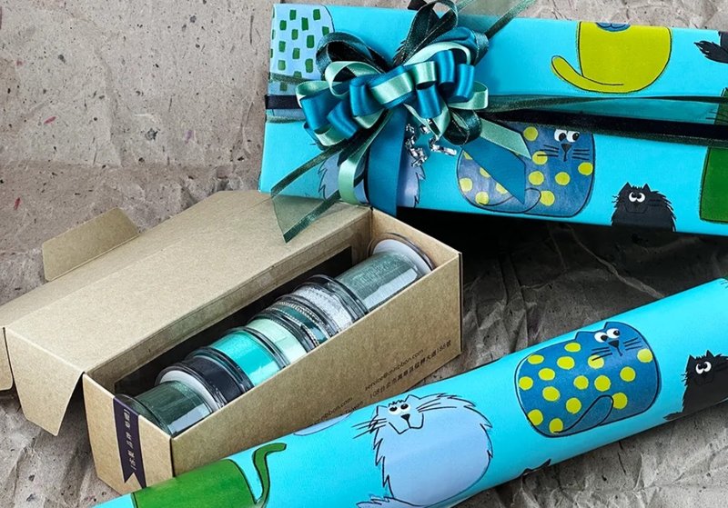 抱猫咪过圣诞 IDEA组合 - 包装材料 - 聚酯纤维 多色