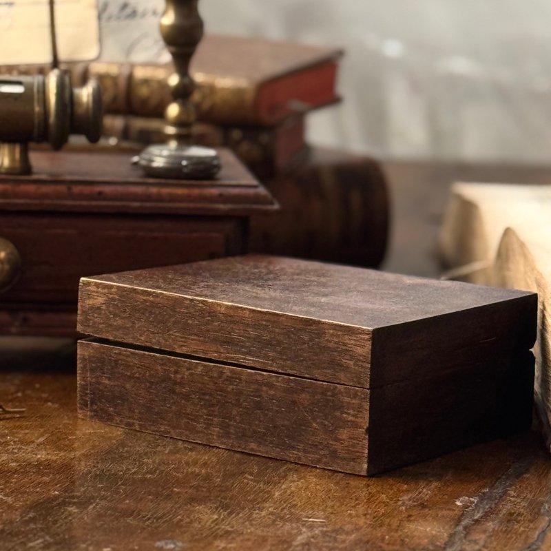 50540-迷人法国古董木盒 - 收纳用品 - 其他材质 