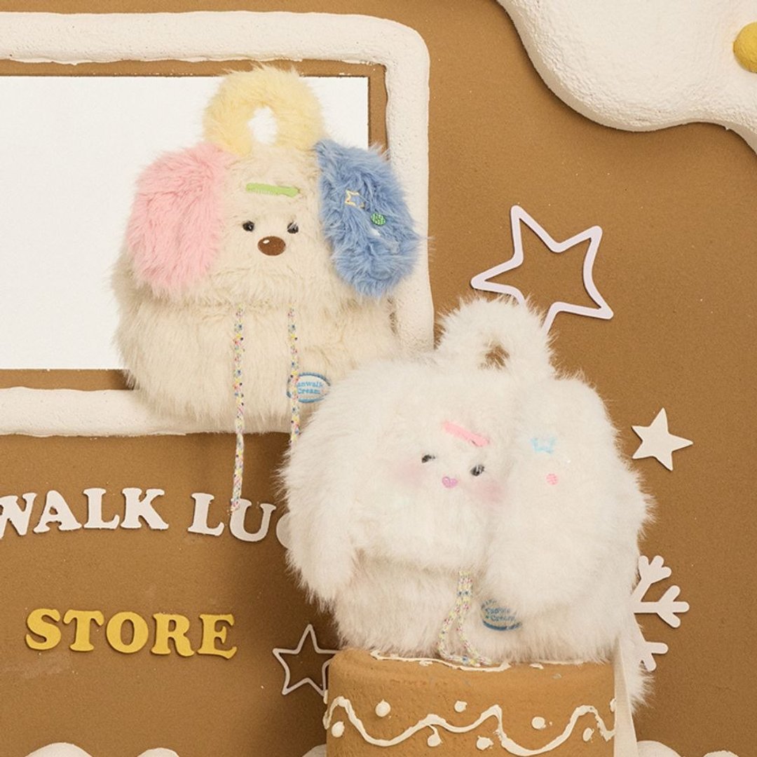 出走Vanwalk -雪少女系列-雪绒兔兔后背包 - 后背包/双肩包 - 其他人造纤维 多色