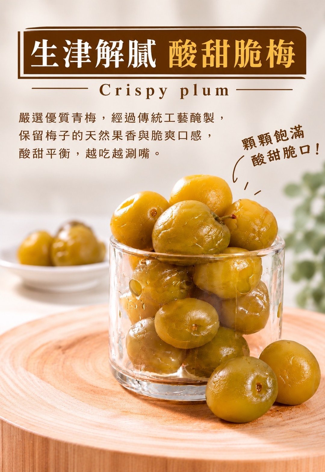 饯面礼 - 脆梅 Crisp Plum x1 包 (190g/包) - 零食/点心 - 其他材质 