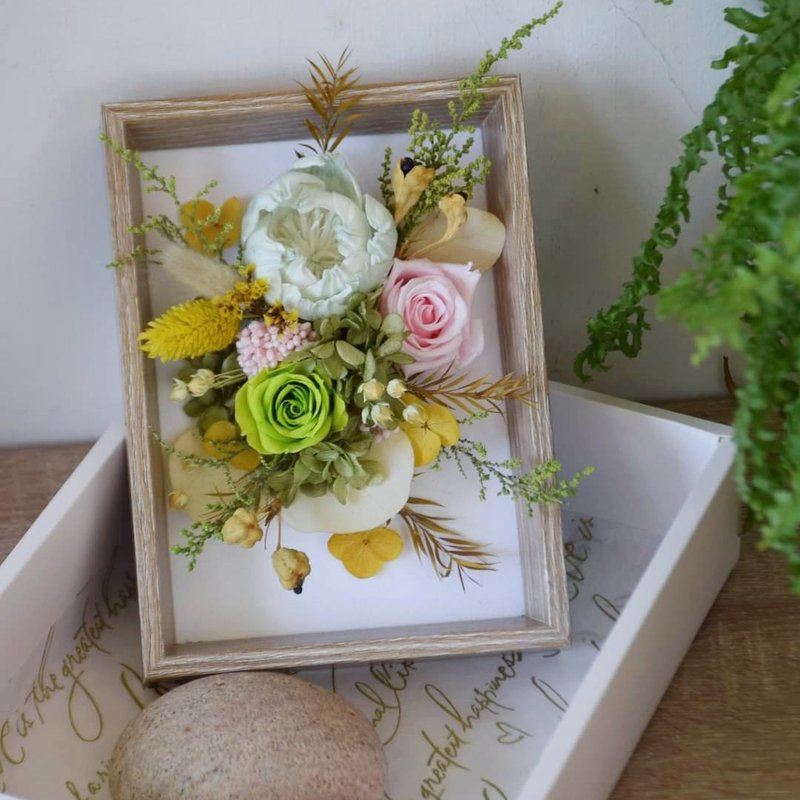 永生索拉花桌框/壁饰 - 干燥花/捧花 - 植物．花 