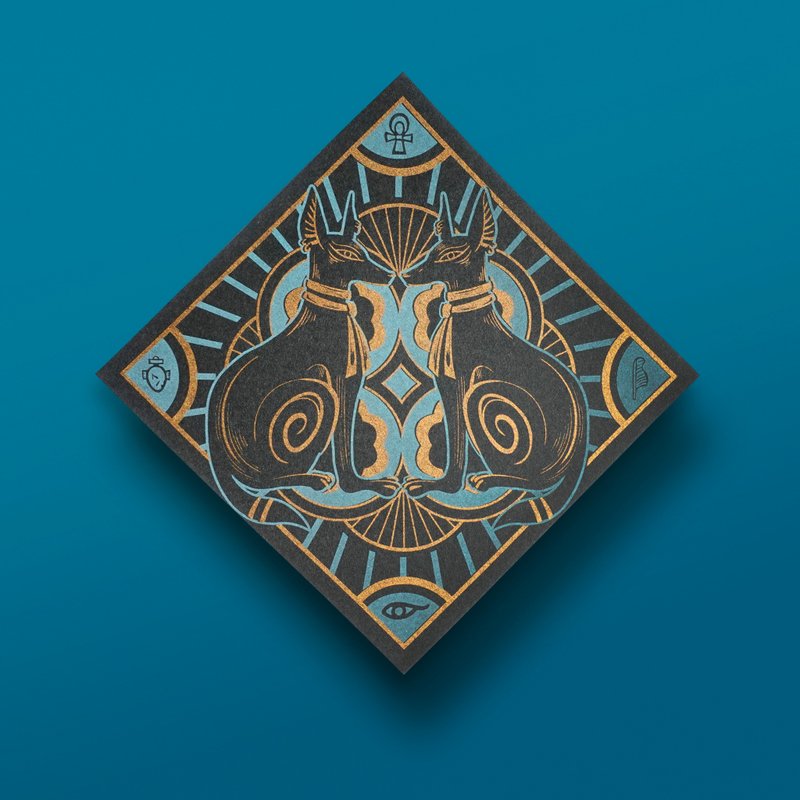 埃及系列 / 阿努比斯 / 芭丝特 / 孔版明信片 / 春联 / 斗方 - 红包/春联 - 纸 