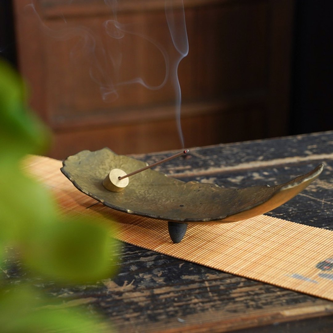 复古青铜线香座/香插 - 摆饰 - 其他金属 