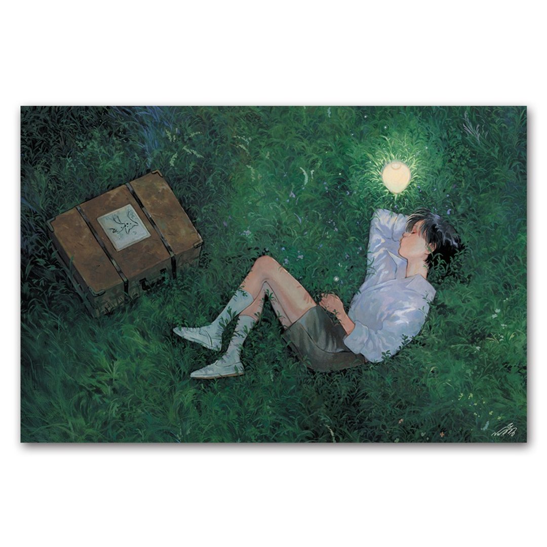 明信片 / 入睡时 / NOMA 游牧插画明信片文具好物 - 卡片/明信片 - 纸 绿色
