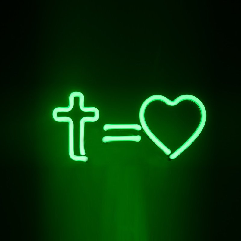 爱心霓虹灯 Love LED发光字 Neon Sign 装饰Light Wall Art - 灯具/灯饰 - 压克力 透明