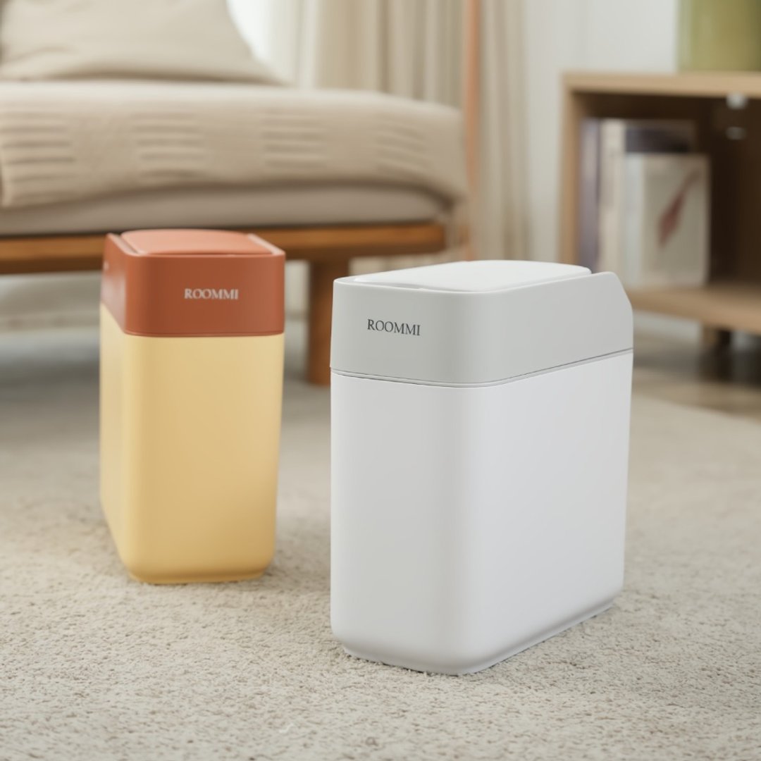 ROOMMI Handsfree 充电滑盖感应垃圾桶(2色) | 自动铺袋不费心 - 垃圾桶 - 塑料 
