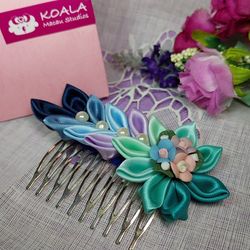 和风系列手工饰品 滨纷花园发梳 - 发饰 - 其他材质 