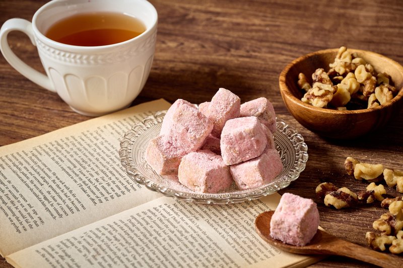 酸甜草莓脆砖 - 手工饼干 - 新鲜食材 咖啡色