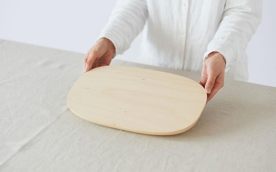 【SALE】 Okinawan tree oval board - 厨房用具 - 木头 卡其色