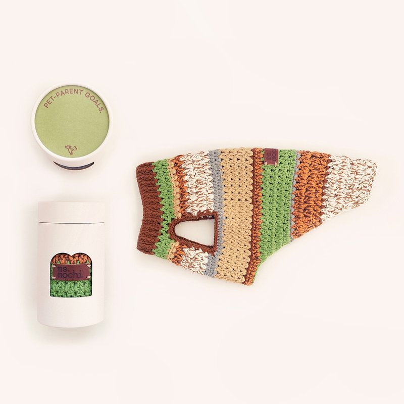 宠物手工小针衣 #扑草滚一圈 #1 - 衣/帽 - 其他人造纤维 多色