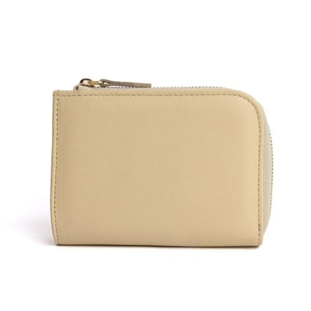韩国Socharming-Tidy Leather Wallet-Beige - 零钱包 - 其他材质 
