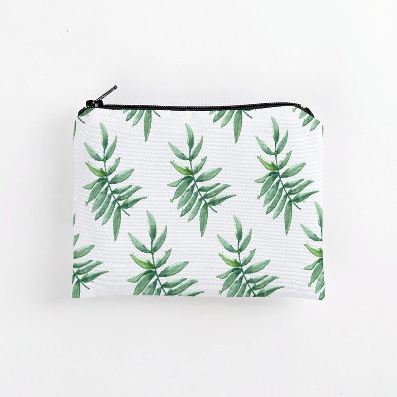 小清新 | 防水零钱包 - 零钱包 - 棉．麻 白色