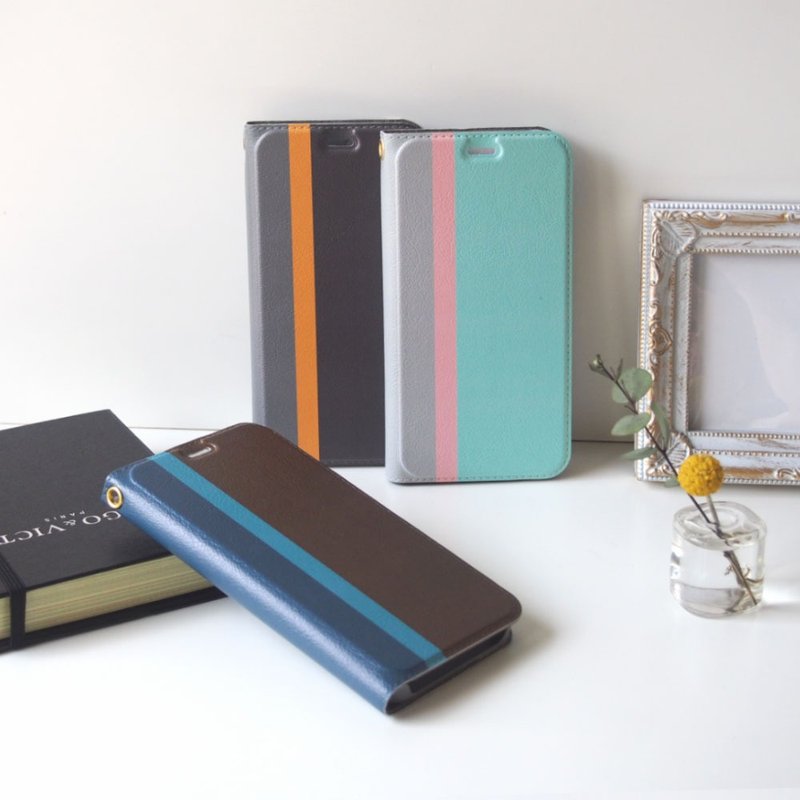 [翻盖式智慧型手机壳] 三色 - 手机壳/手机套 - 人造皮革 多色