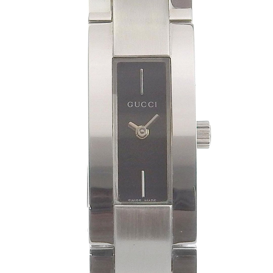 【日本直送】宝缇嘉 GUCCI G Logo 腕表 3600M 不锈钢 银色 石英 指针式显示 黑色表盘 女仕【二手】 - 女表 - 不锈钢 银色