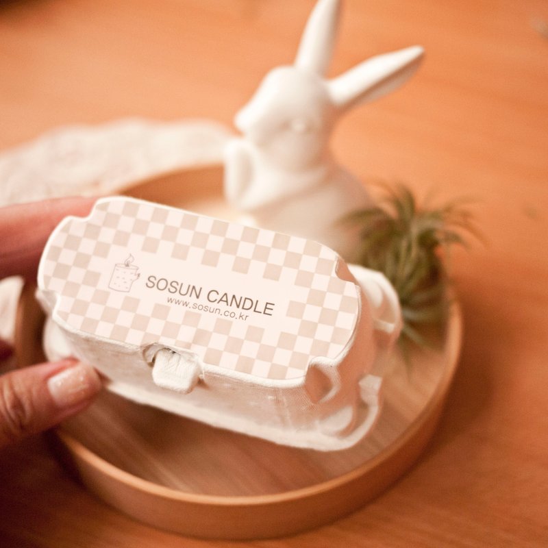 2色鸡蛋大豆香薰蜡烛 天然大豆x 纯精油 x 无烟害 - 香薰/精油/线香 - 蜡 蓝色