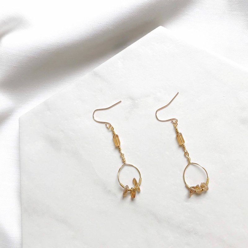 古铜美人 - 手作耳环 - 耳环/耳夹 - 其他材质 多色