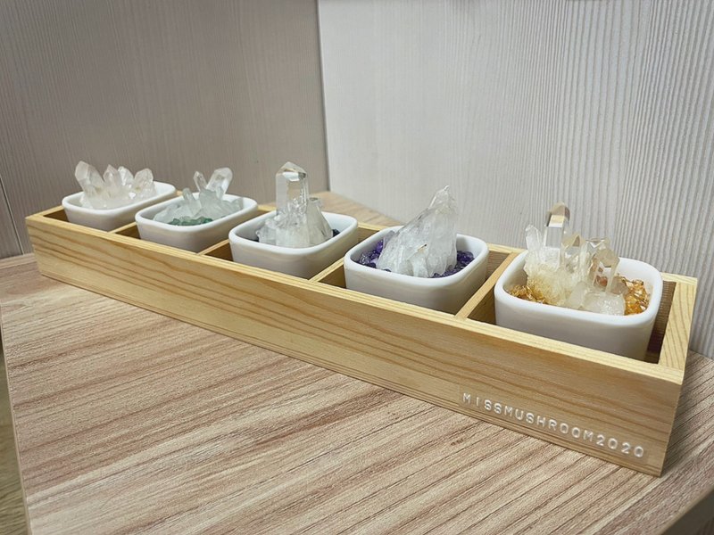 现货 | 五行系列水晶精油盆 | 香芬 | 居家摆饰 - 摆饰 - 水晶 白色