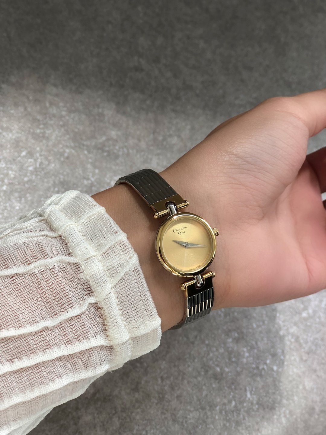 【 日本直送 名牌中古包 】Christian Dior 手表 银色 金色 不锈钢 石英 3025 vintage mw5525 - 女表 - 不锈钢 银色