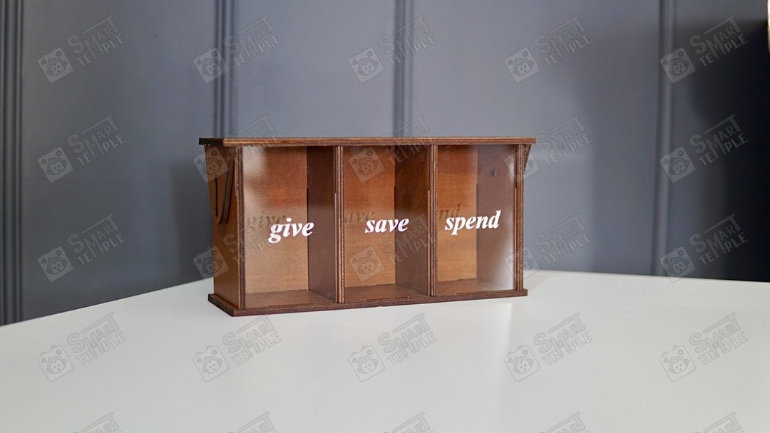 Customizable Piggy Banks for Boys Girls and Kids Personalized Name Piggy Bank - 摆饰 - 木头 咖啡色