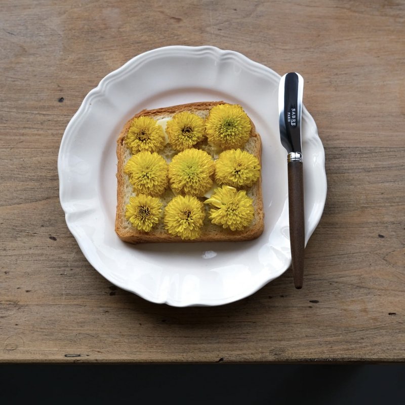 Sabre Paris- Jonc 法风画家系列 | 奶油抹刀 | 亮面 |  深色木 - 餐刀/叉/匙组合 - 其他金属 咖啡色