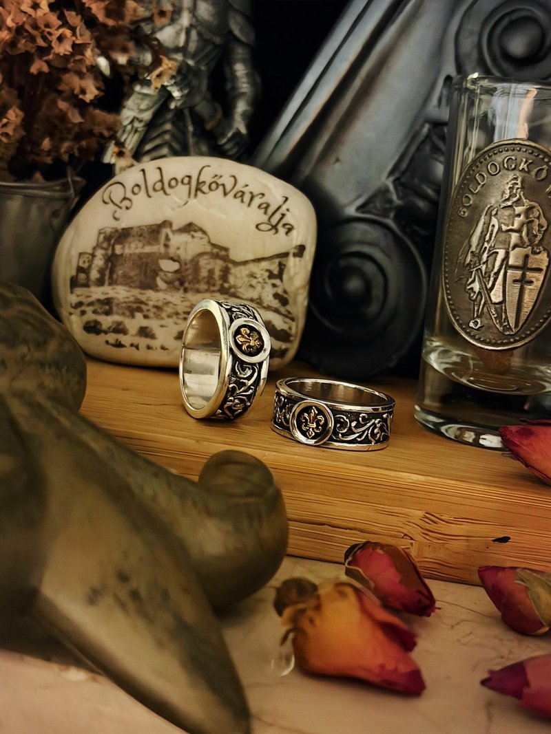 【巴洛克系列】王者印记/戒指/银 - 戒指 - 纯银 银色