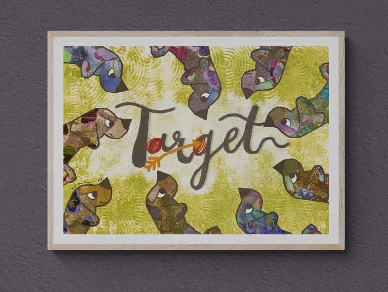 限量数位印刷版画 |  Target (目标) - 海报/装饰画/版画 - 防水材质 卡其色