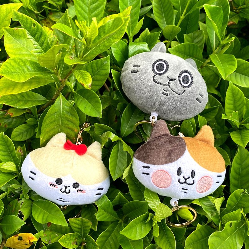 耍废猫的日常-伸缩吊饰(耍废款/奶茶款/哈娜款) - 吊饰 - 聚酯纤维 