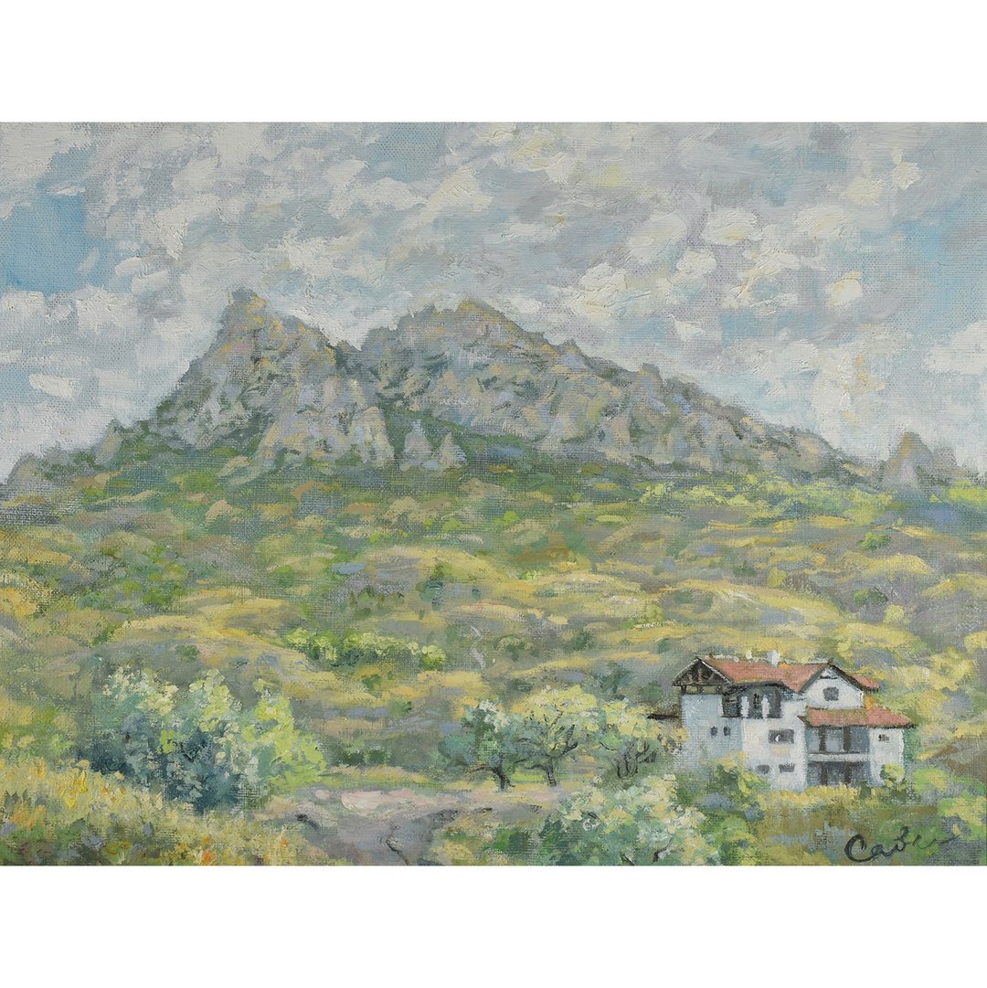 景观自然原创艺术房屋Mount Koktebel克里米亚印象派艺术 - 海报/装饰画/版画 - 其他材质 多色