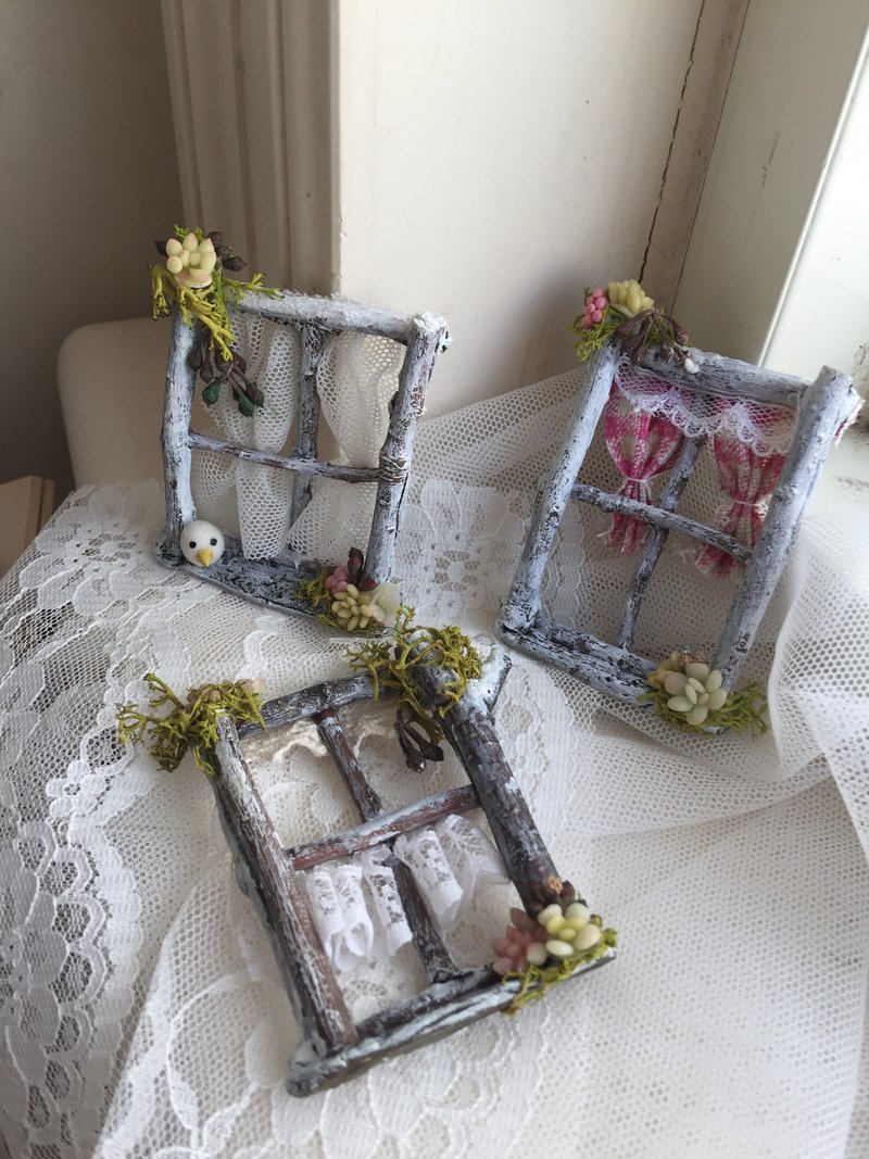 多肉黏土梦之窗磁铁 婚礼小物 办公室疗愈小物 毕业礼 生日 礼物 - 冰箱贴/磁贴 - 其他材质 