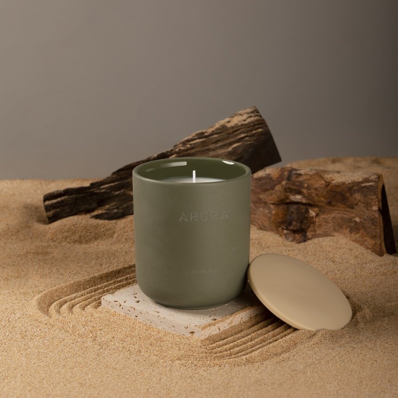 【ARURA】桧木 森林浴香薰蜡烛 | 放松心情 日本原料 - 蜡烛/烛台 - 其他材质 