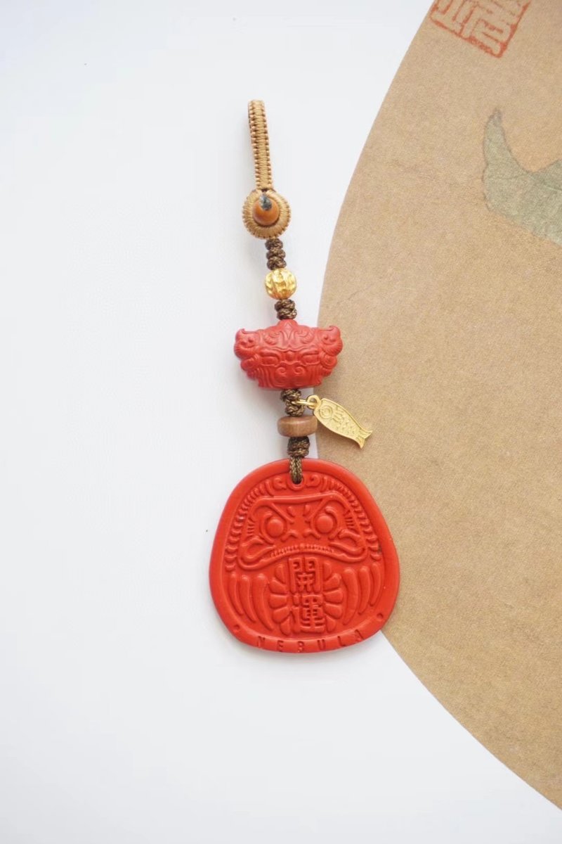 天然高含量达摩开运大吉包挂钥匙挂万能挂辟邪保平安驱邪避灾化险 - 钥匙链/钥匙包 - 水晶 