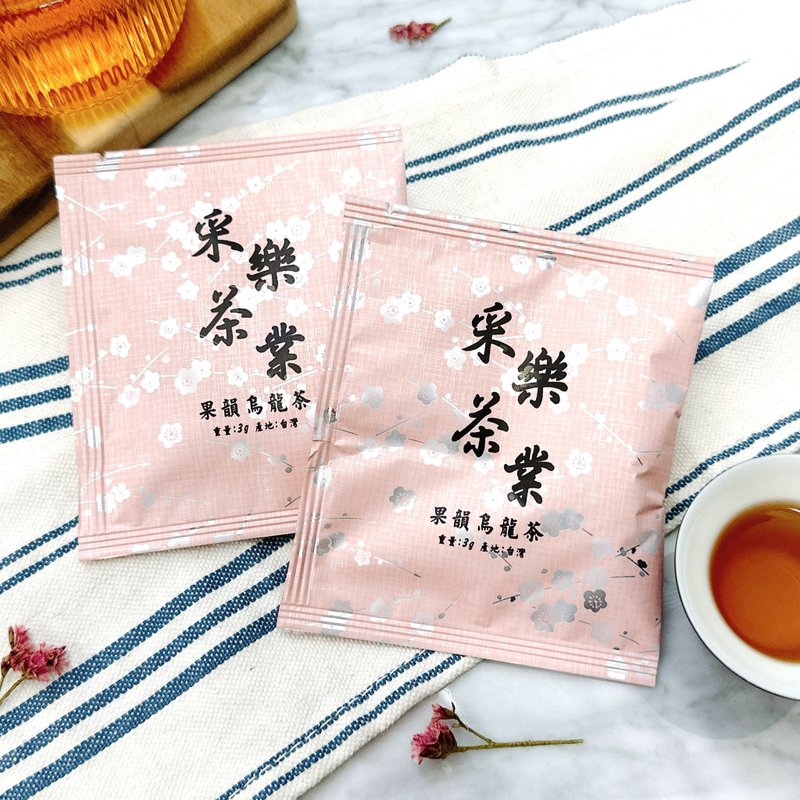 【采乐茶业】果韵乌龙 - 三角立体茶包Deep Roasted Oolong Tea - 茶 - 其他材质 粉红色