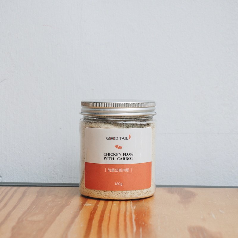 【犬猫共食】胡萝卜鸡肉松 – 挑食不喝水毛孩必备 - 猫罐头/鲜食 - 新鲜食材 红色