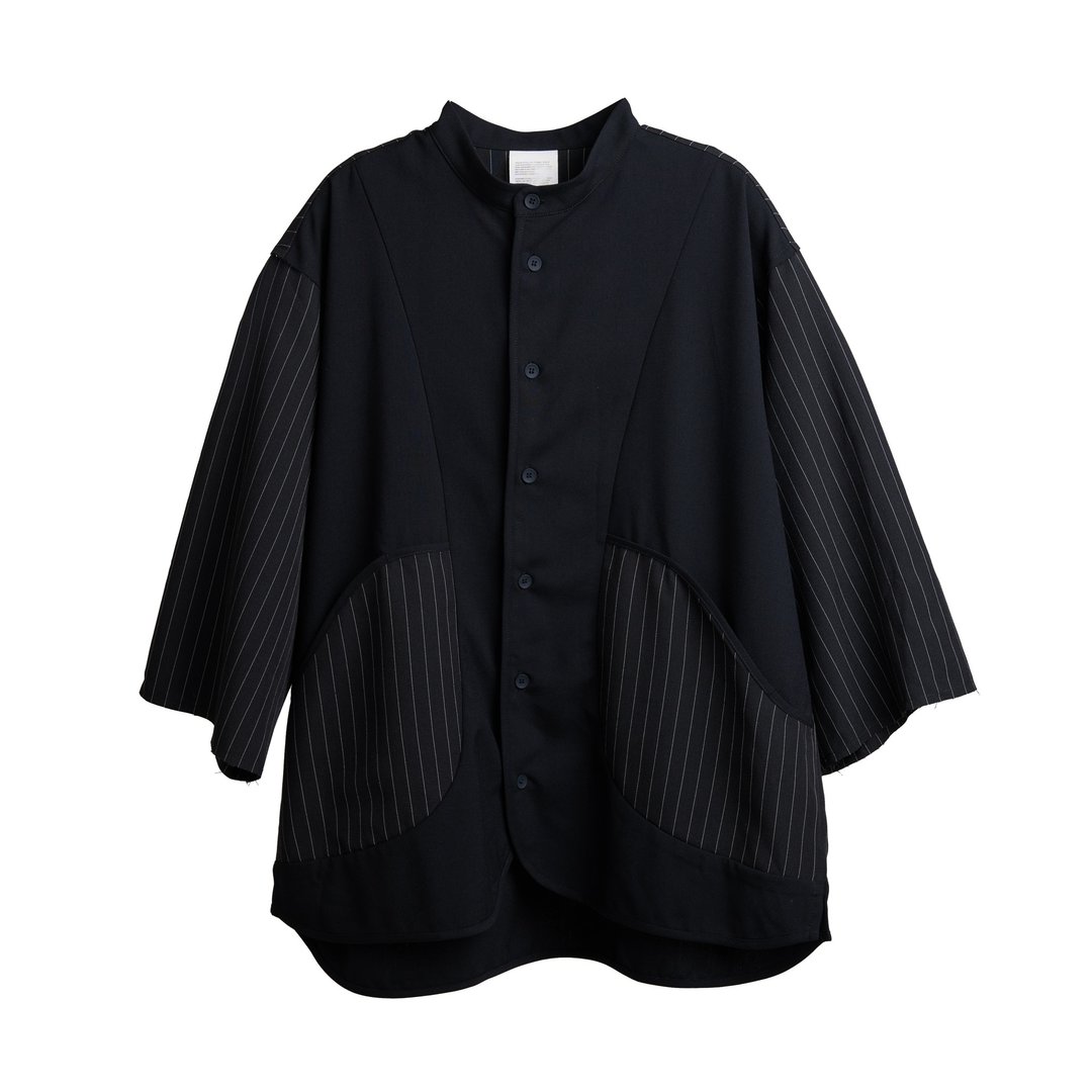 Striped Shirt - 男装衬衫 - 棉 黑色