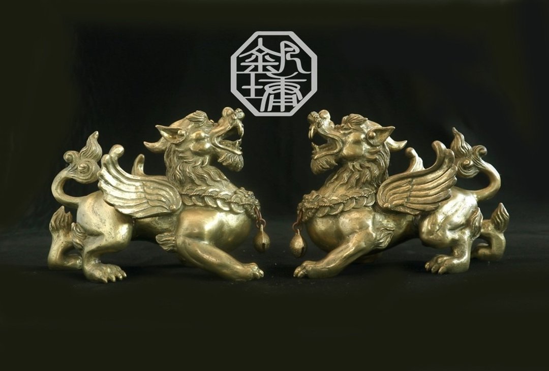 钒墉传艺 【招财貔貅 】神兽/风水摆件 - 摆饰 - 铜/黄铜 金色