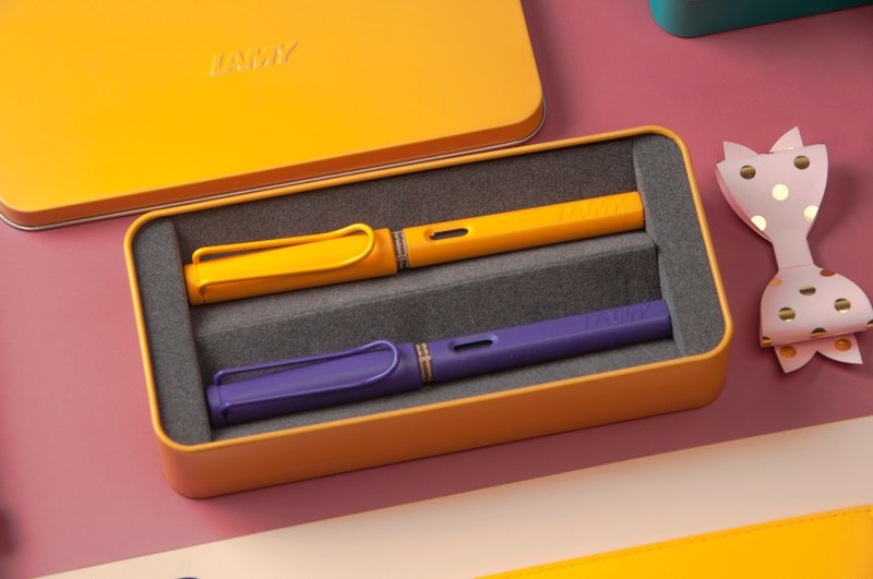 LAMY 皮套二入钢笔铁盒 / SAFARI 狩猎者系列 - 多彩选　限量 - 钢笔 - 塑料 多色