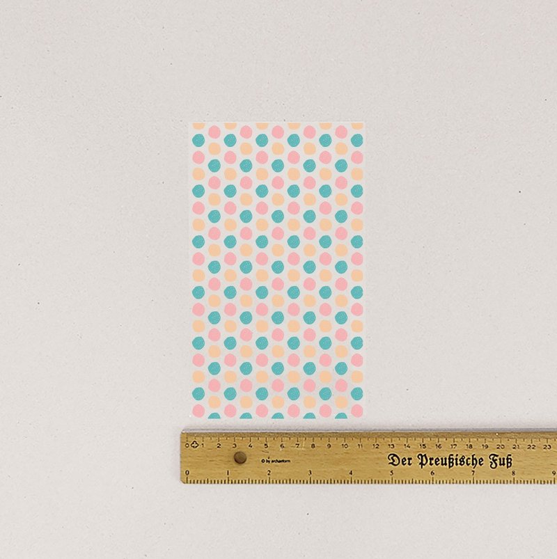 布用粉蓝圆圈点点烫印贴 | 热转印花贴纸 - 贴纸 - 防水材质 粉红色